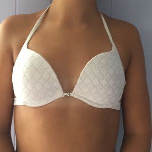 Aerie white bikini top
